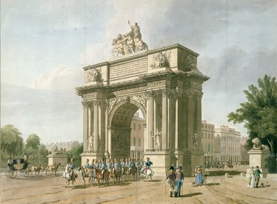 Ansicht des Wellington Arch von L. A. and Baxter, T. Atkinson